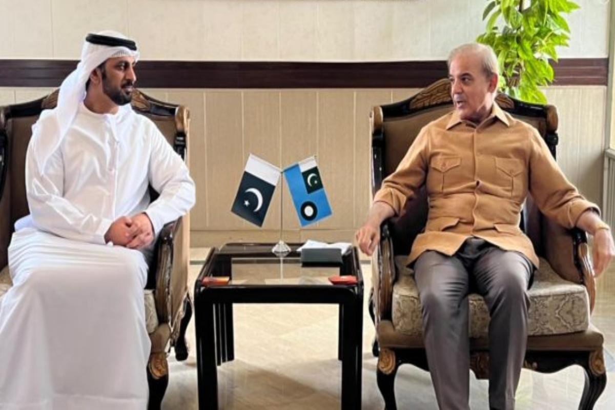 Prime Minister Shehbaz Sharif thanked the government of the United Arab Emirates for sending relief items for flood victims.