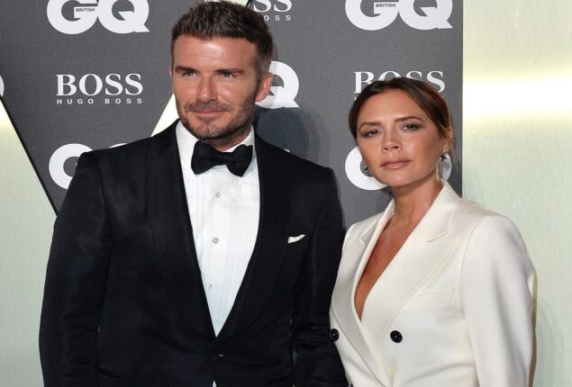David Beckham can’t stop giggling as Victoria faces her biggest fear