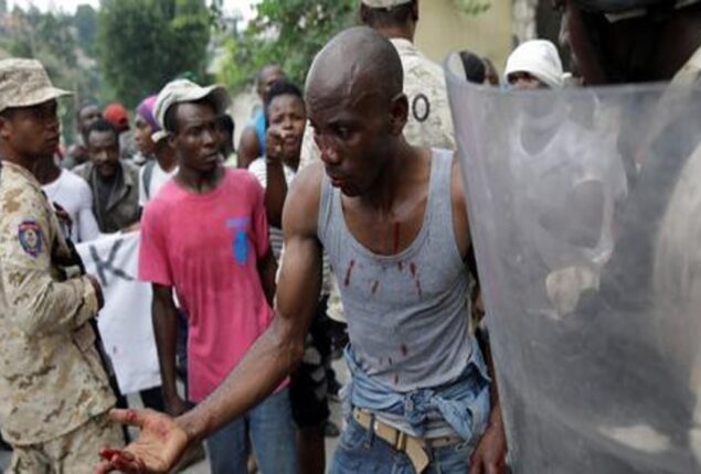 Haitians demonstrate against the government’s request for foreign troops