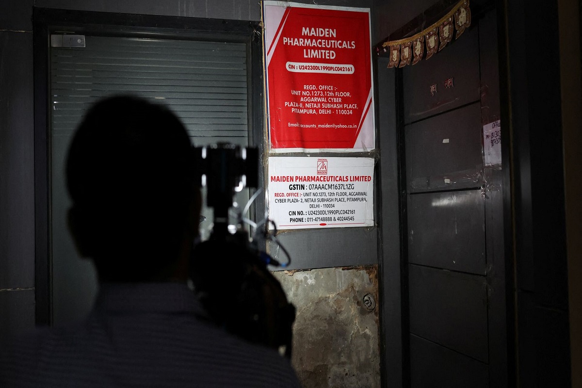 cough syrup at a facility after deaths in the Gambia