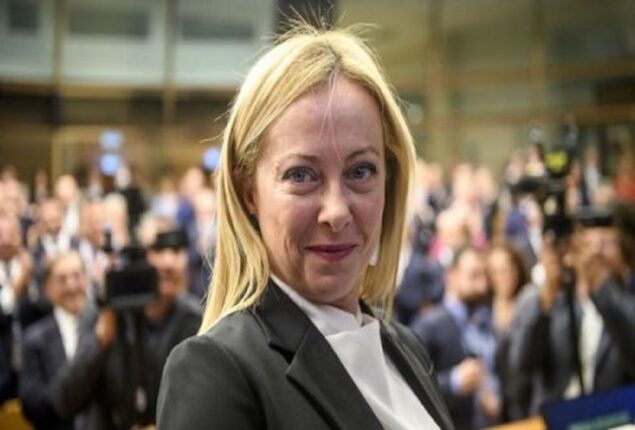 Italian Prime Minister Giorgia Meloni is about to take the oath of office