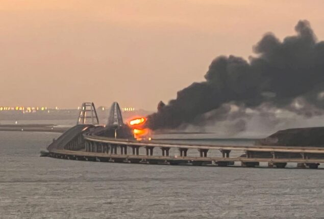 Russia steps up security after bridge blast