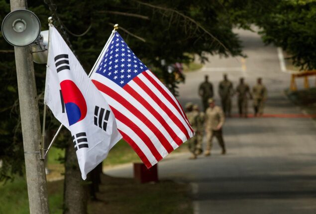After a North Korean missile launch, the US and South Korea exchange fire