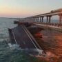 Explosion damages the Kerch bridge that connects Russia to Crimea