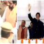 Abhishek Bachchan and Jaya reach Saifai to pay last respects