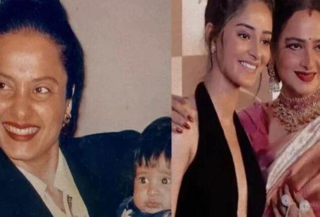 Ananya Panday share childhood pic with Rekha, wish her birthday
