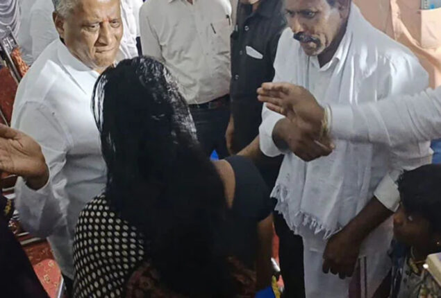 BJP Minister slaps woman who approached for help in Karnataka