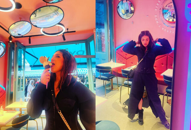 Slayer Bhumi Pednekar walks in an all-black attire