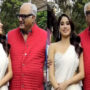 Boney ask ‘bhai-behen lag rahein hain na’ while posing with Janhvi