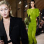 Gigi and Bella Hadid joined by Harper Beckham at Fashion Week