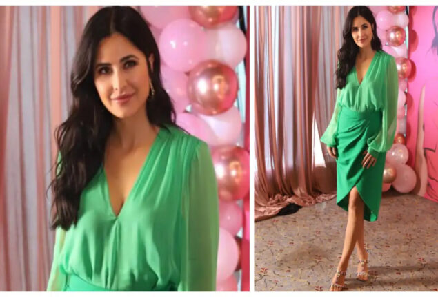 Katrina Kaif looks stunning in full Sergio Hudson green ensemble