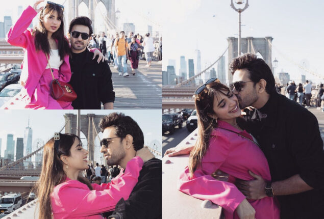 Saboor Aly and Ali Ansari post PDA-filled photos from Brooklyn Bridge