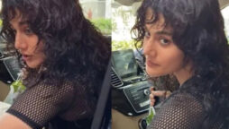 Paparazzi block Taapsee Pannu's car door