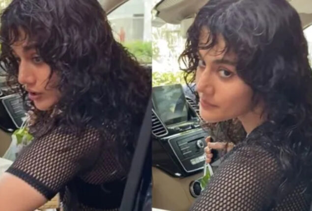 Paparazzi block Taapsee Pannu’s car door and she says “aesa mat karo”