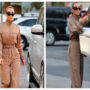 Kim Kardashian looks stylish in cropped sports jacket