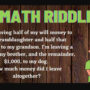 Math Riddle: Calculate the grandma’s money 