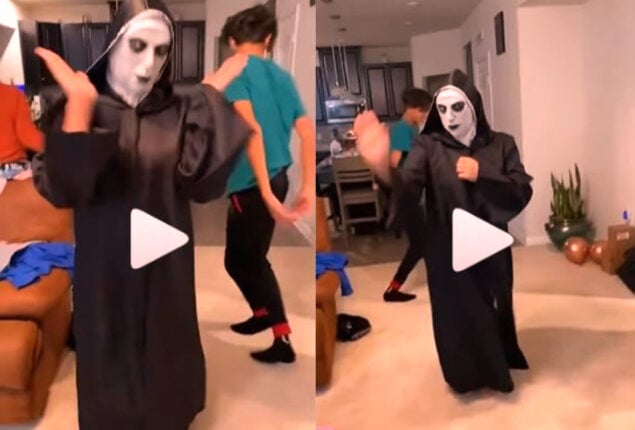 Watch viral: Man dressed as nun dances Giddha