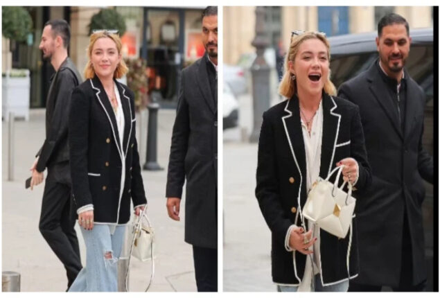 Florence Pugh looked glamorous in a Valentino outfit