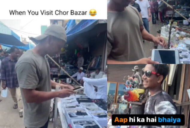 Watch viral: Guy recovers his lost smartphone at Chor Bazar