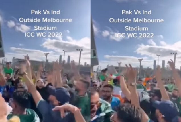Ind-Pak fans sing, dance together outside MCG on Pasoori
