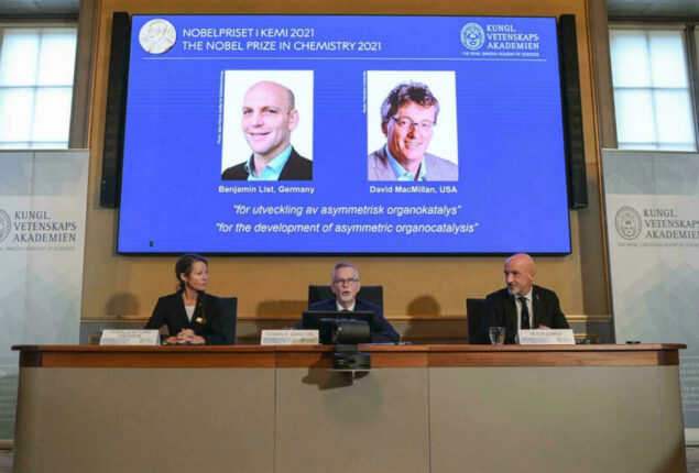 Recent winners of the Nobel Chemistry Prize
