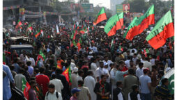 Police PTI-led march