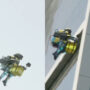 Viral video shows food delivery pilot using jetpack