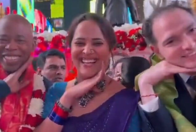 Mayor Eric Adams does Allu Arjun’s ‘Jhukega Nahin’ pushpa pose