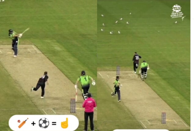 Watch viral: Bowler gets rid of batter with his football skills