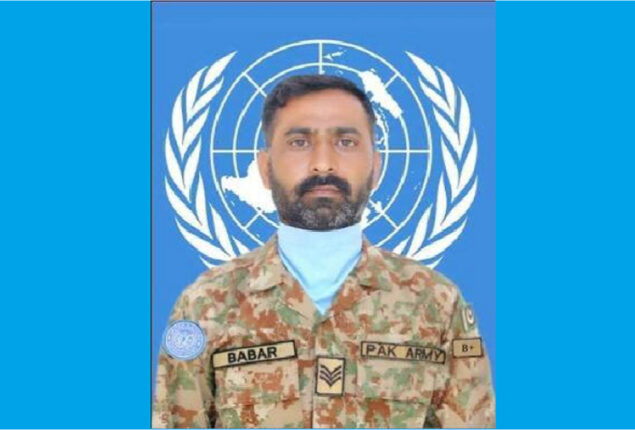 peacekeeper from Pakistan martyred