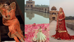 Maya Ali is twirling in bridal outfits at the historically regal sights of Pakistan for photo-shoot