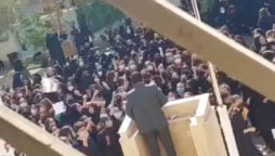 Iran protests: Students complaints to the paramilitary speaker