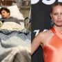 Karolna Kurkova’s son had ankle surgery