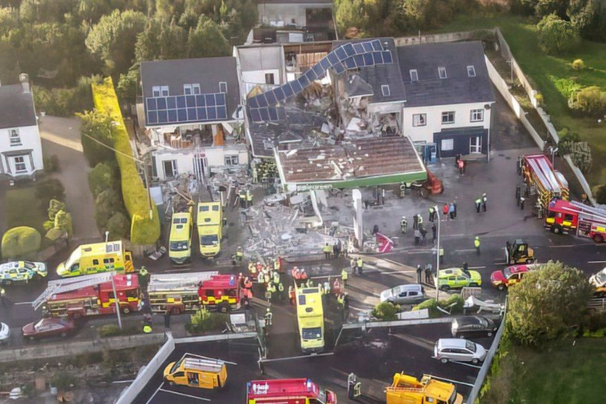 blast at a gas station
