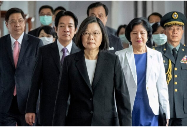 Taiwan’s president vows to boost military power, as China tensions escalate