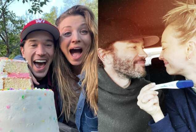 Tom Pelphrey and Kaley Cuoco are expecting a girl