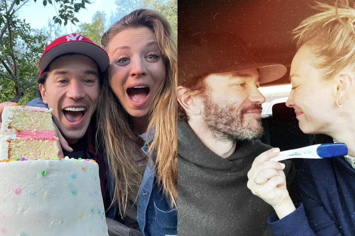 Tom Pelphrey and Kaley Cuoco