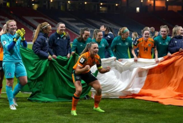 Uefa to look into a pro-IRA chant by Republic of Ireland women’s players