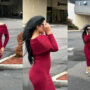 Check out Meera Jee stuns fans in Maroon outfit