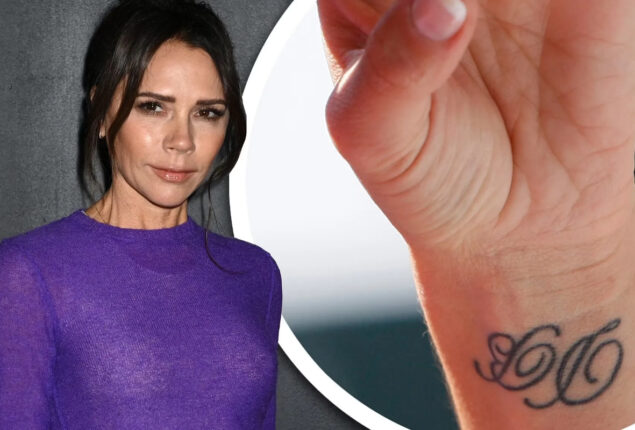 Victoria Beckham removed her ex-husband named tattoo