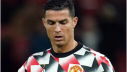 Cristiano Ronaldo exits Old Trafford before full-time