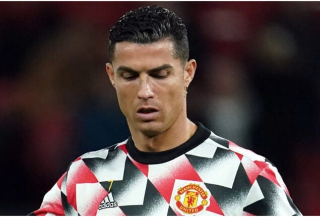 Cristiano Ronaldo exits Old Trafford before full-time