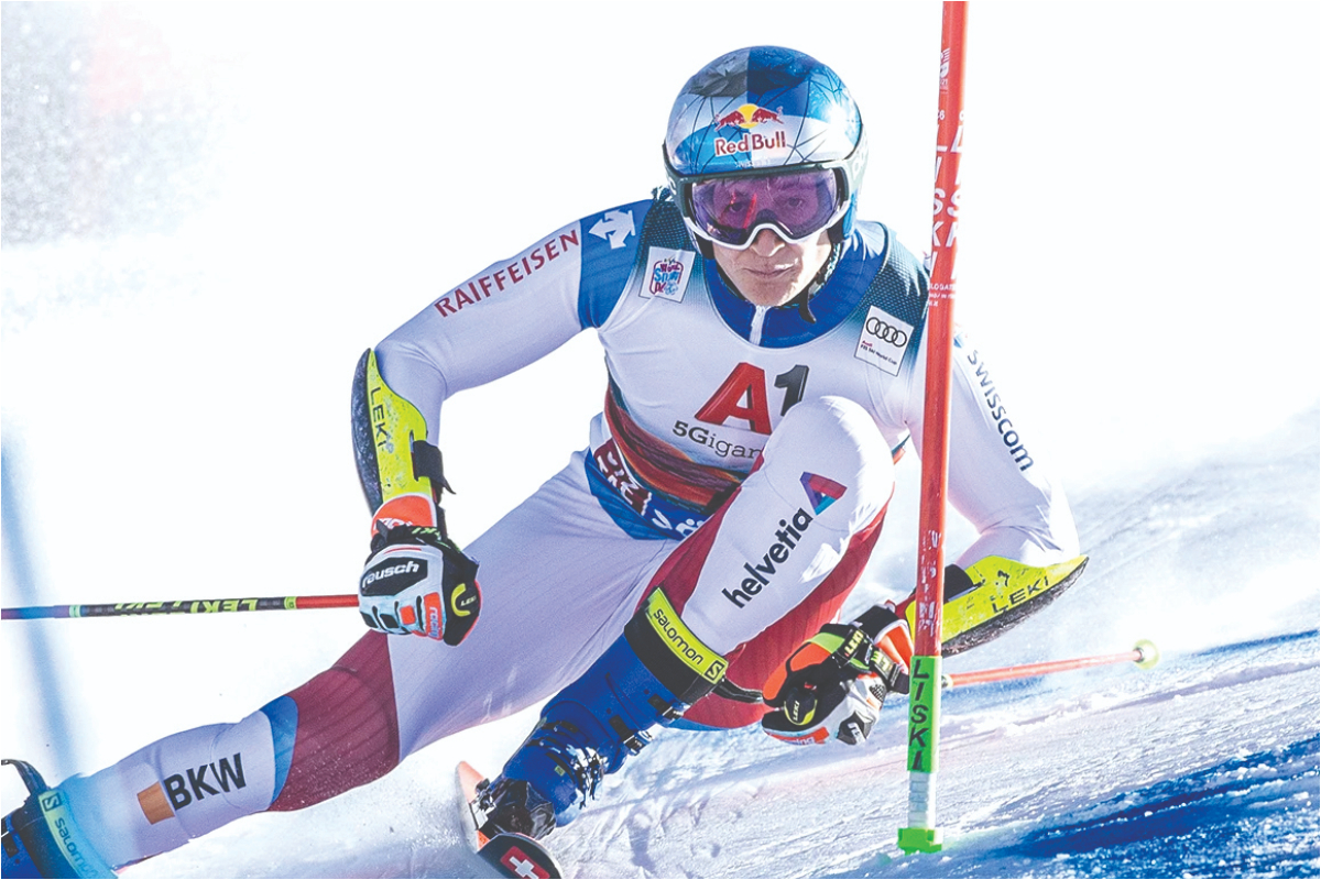 Alpine skiing battles on