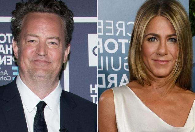 Matthew Perry claims that Jennifer Aniston confronted him about his drinking