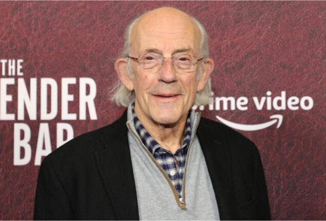 Christopher Lloyd performs an improvised dance to honor his 84th birthday