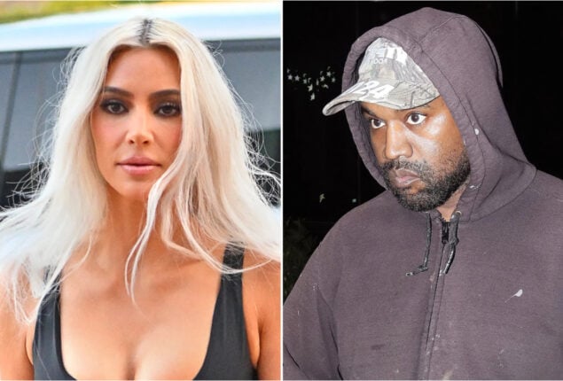 Kim and Kanye West watch their daughter North’s basketball game, separately