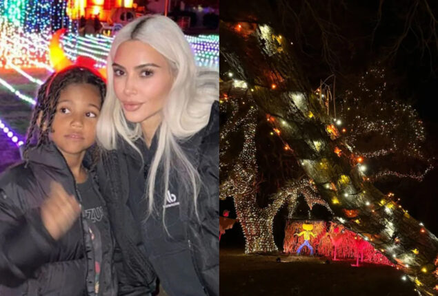 Kim Kardashian enjoys a Halloween outing with the kids