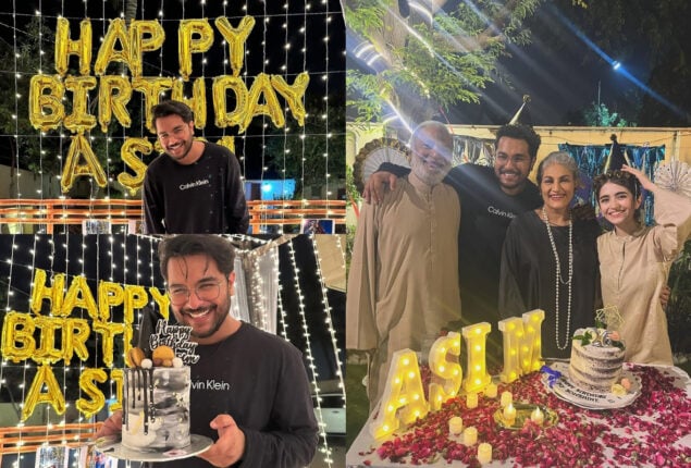 Asim Azhar celebrates Birthday with parents and fiance Merub Ali