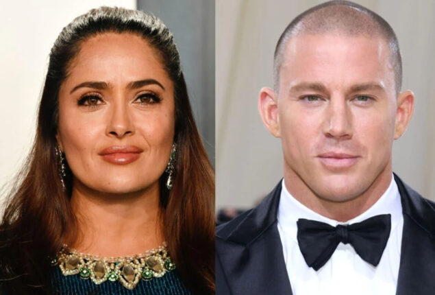 Channing Tatum & Salma Hayek shares embrace in “Magic Mike’s Last Dance”