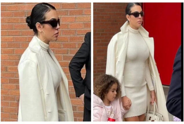Georgina Rodriguez supports Cristiano Ronaldo at Old Trafford